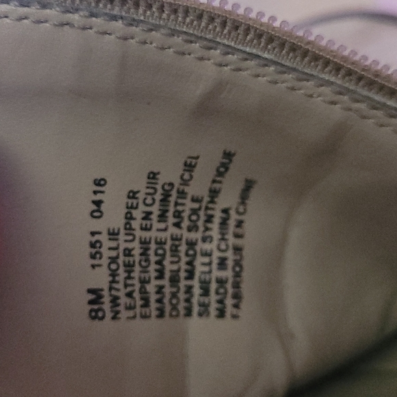 Nine west light beige high heel low boots - Picture 5 of 5